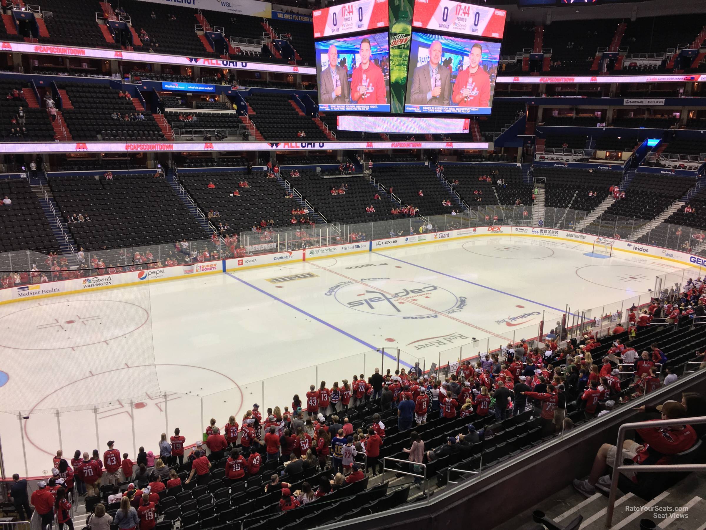 section 227, row e seat view  for hockey - capital one arena