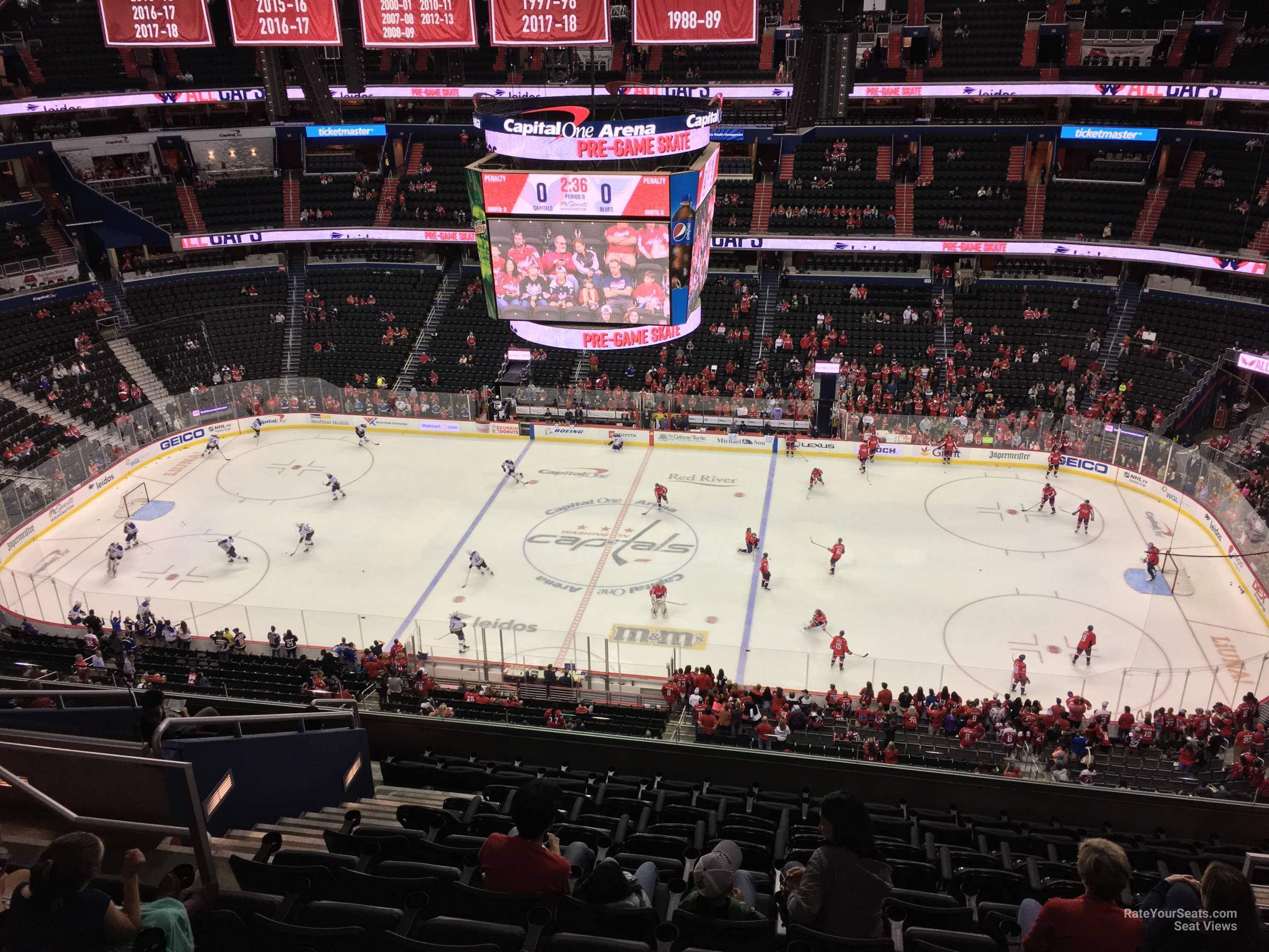 section 418, row m seat view  for hockey - capital one arena
