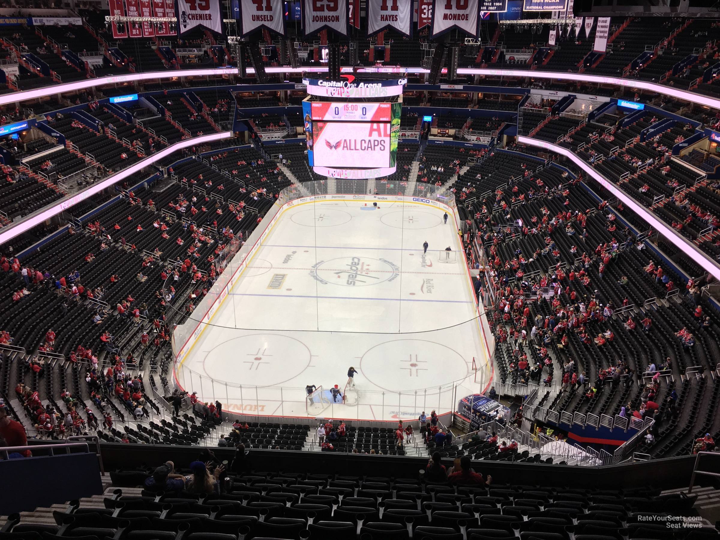 section 426, row m seat view  for hockey - capital one arena