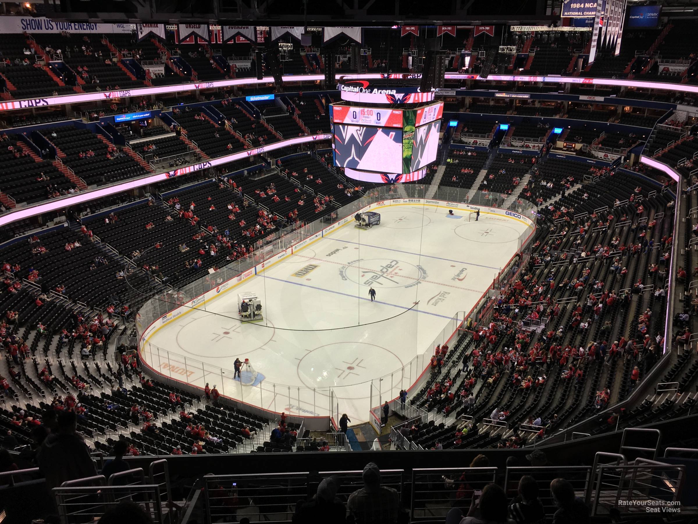 section 428, row m seat view  for hockey - capital one arena