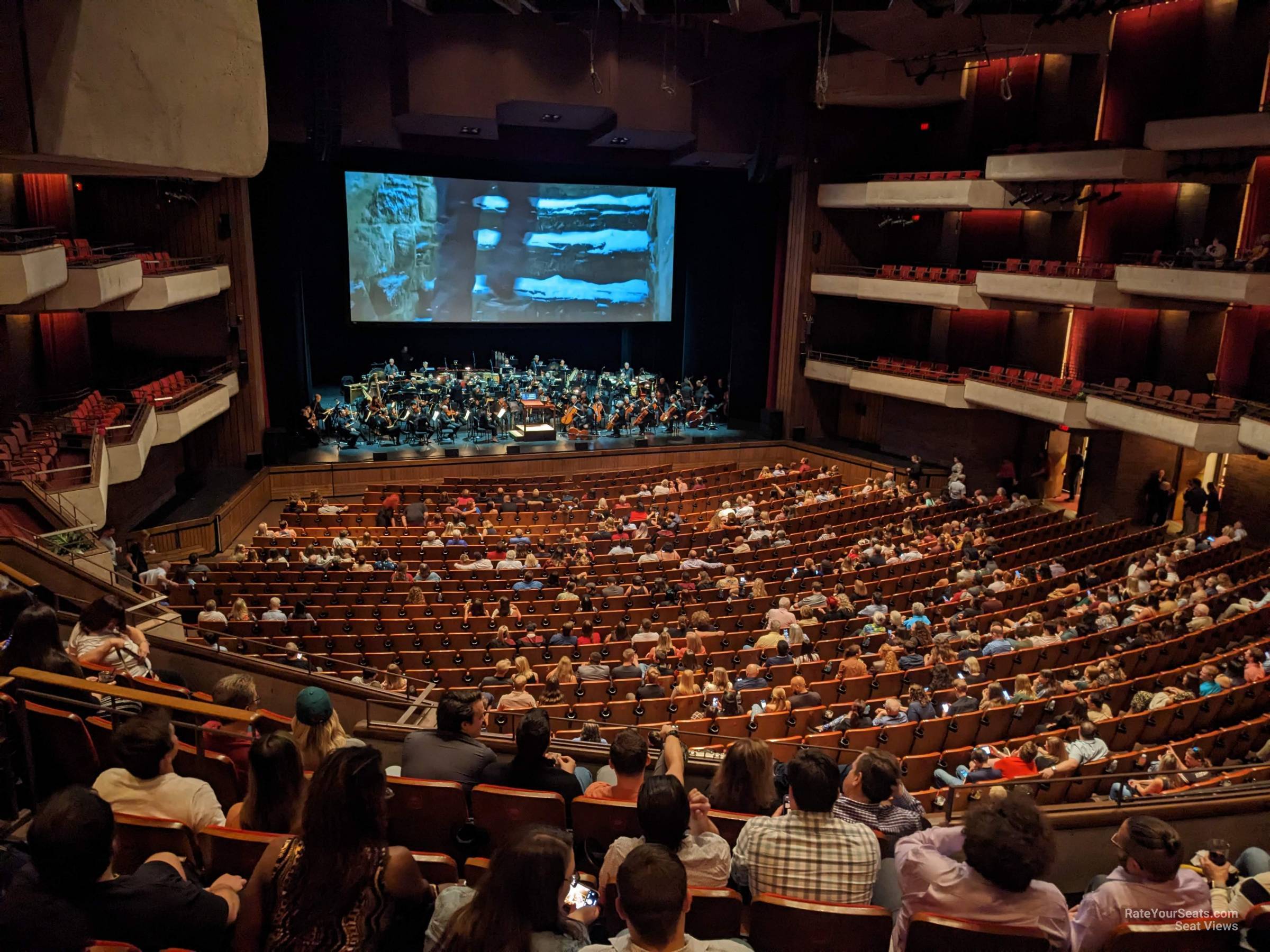 mezzanine, row g seat view  - carol morsani hall at straz center