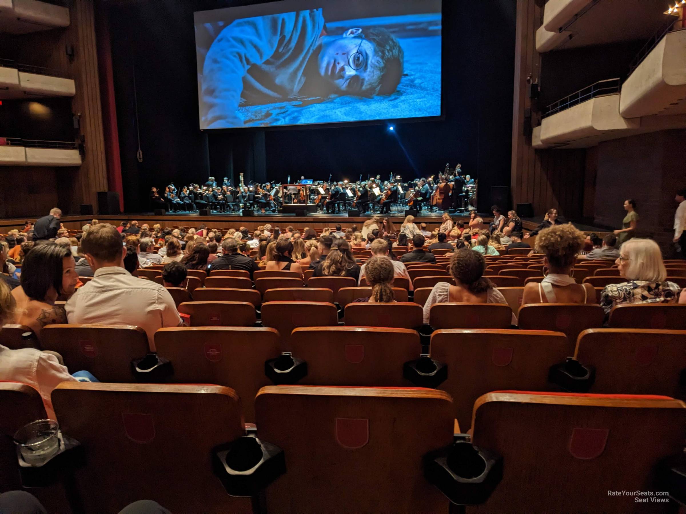orchestra, row n seat view  - carol morsani hall at straz center