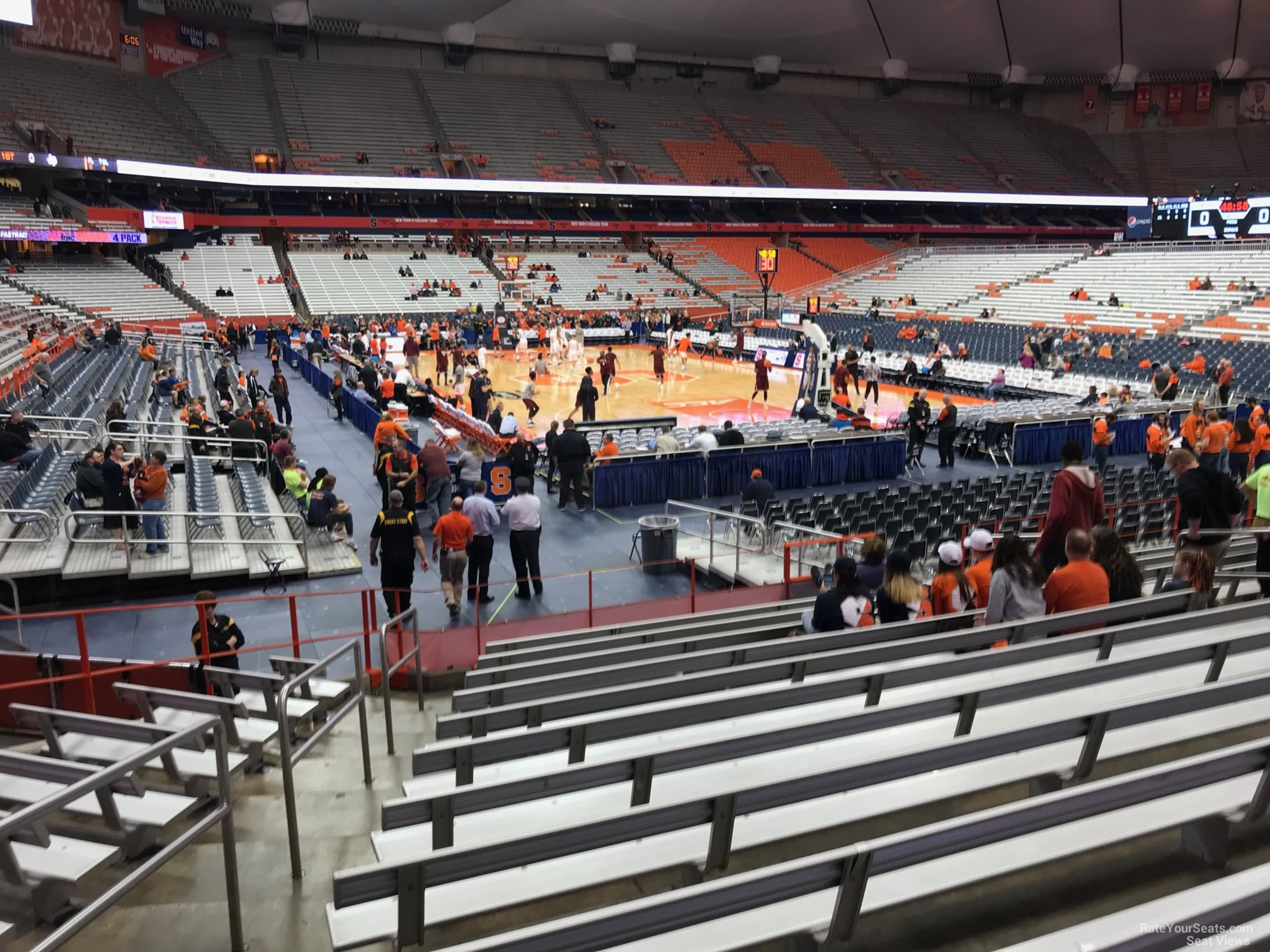section 105, row m seat view  for basketball - carrier dome