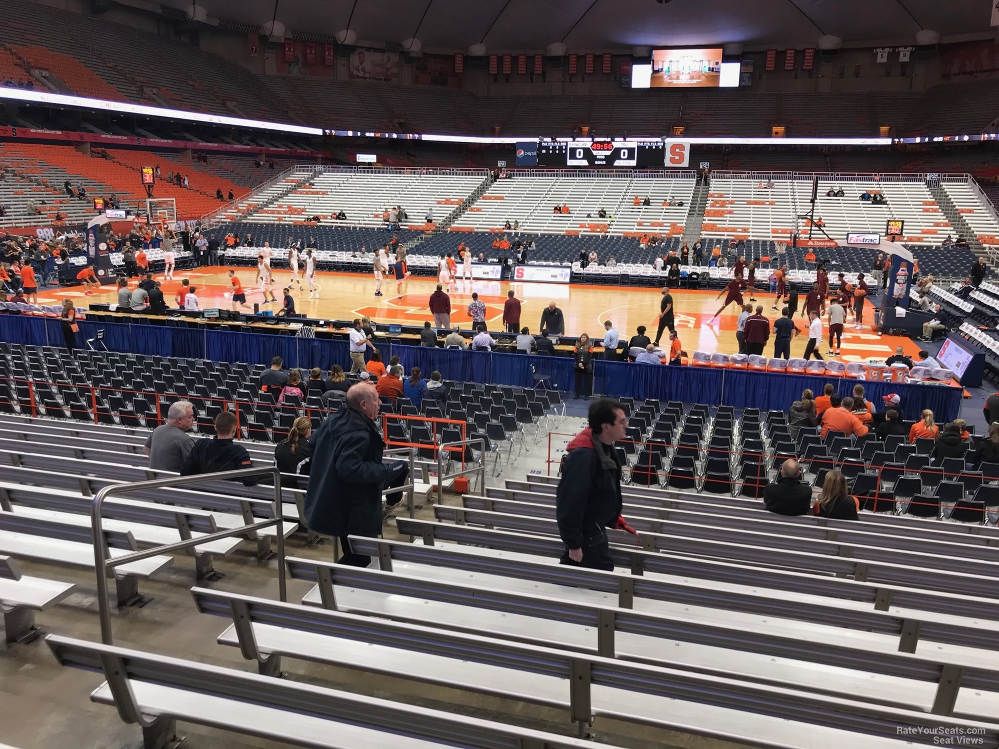 section 108, row m seat view  for basketball - carrier dome