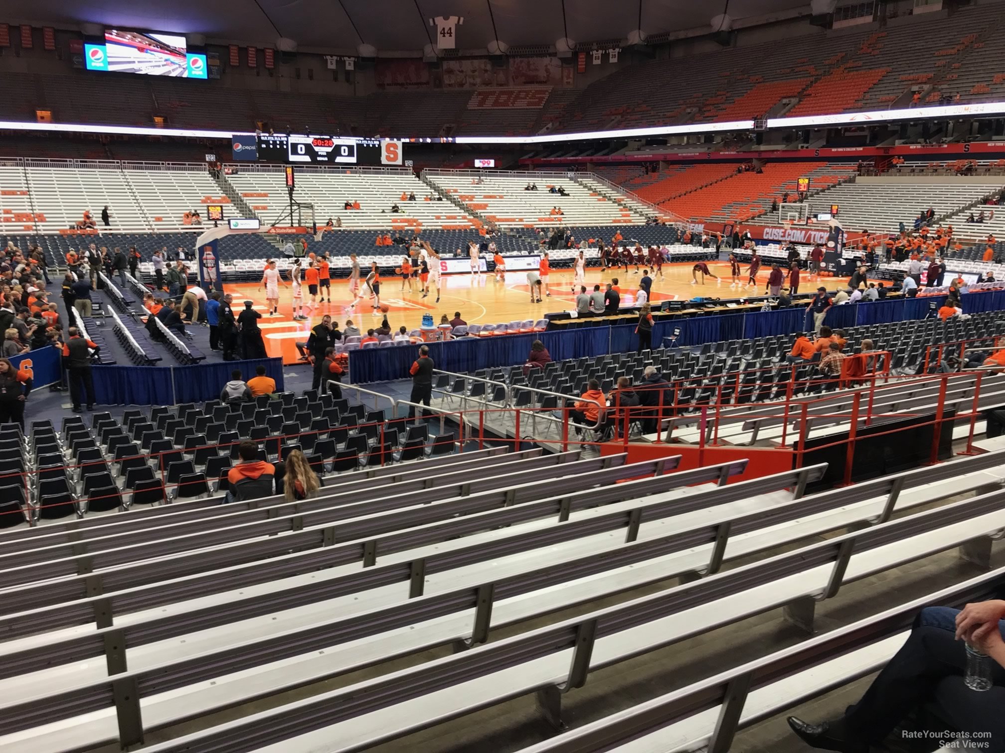 section 110, row m seat view  for basketball - carrier dome