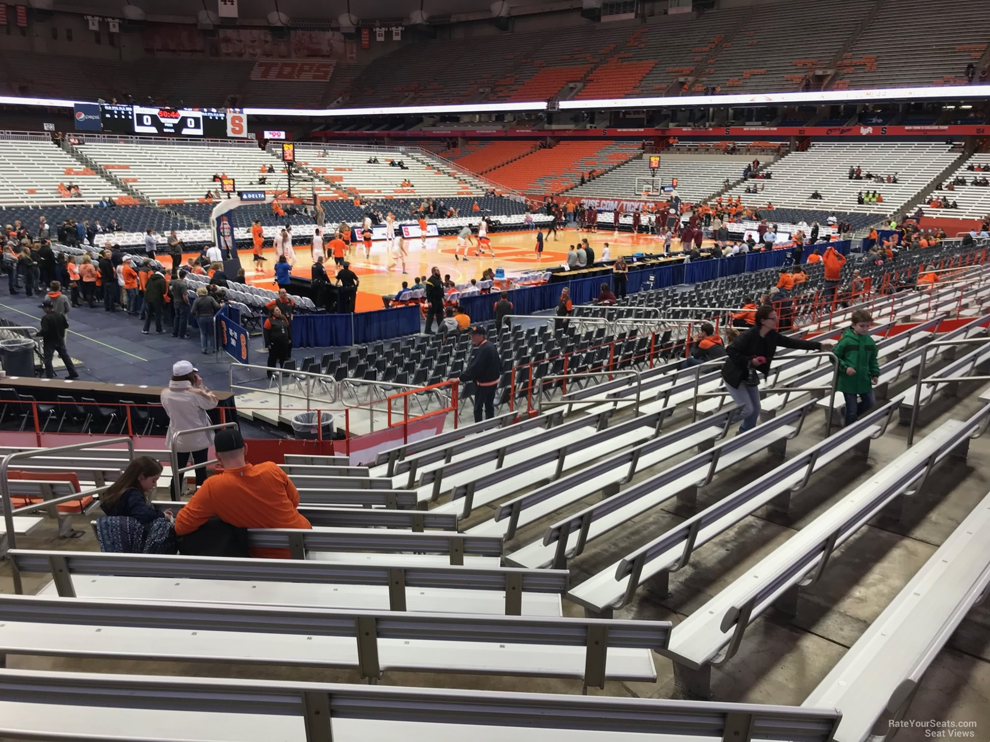 section 111, row m seat view  for basketball - carrier dome
