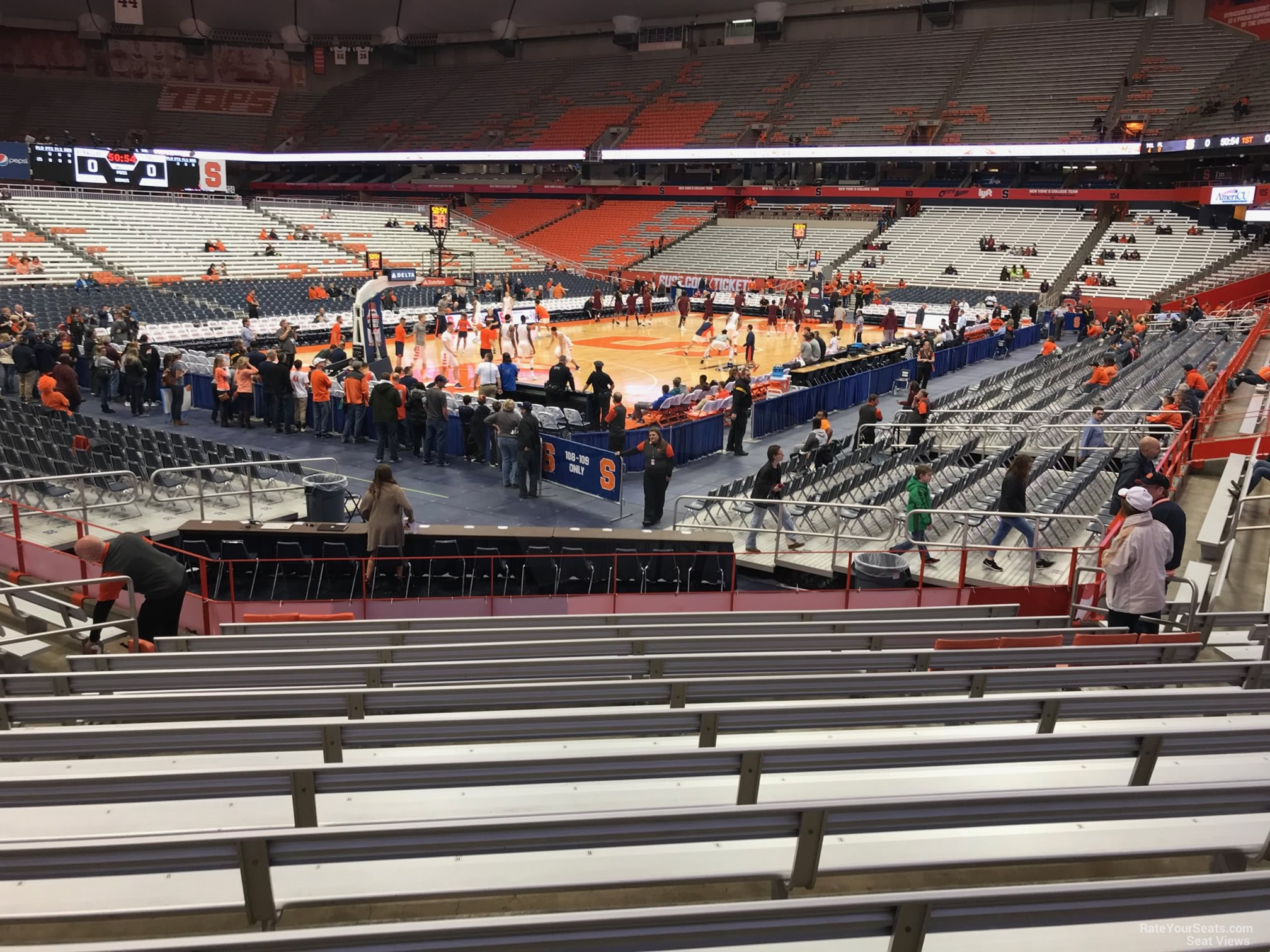 section 112, row m seat view  for basketball - carrier dome