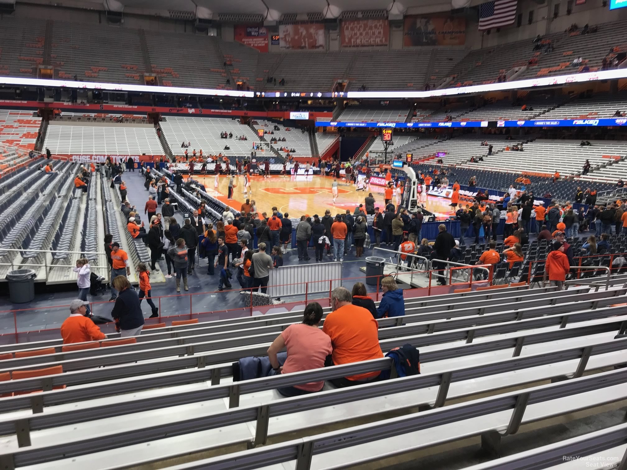 section 115, row m seat view  for basketball - jma-wireless-dome