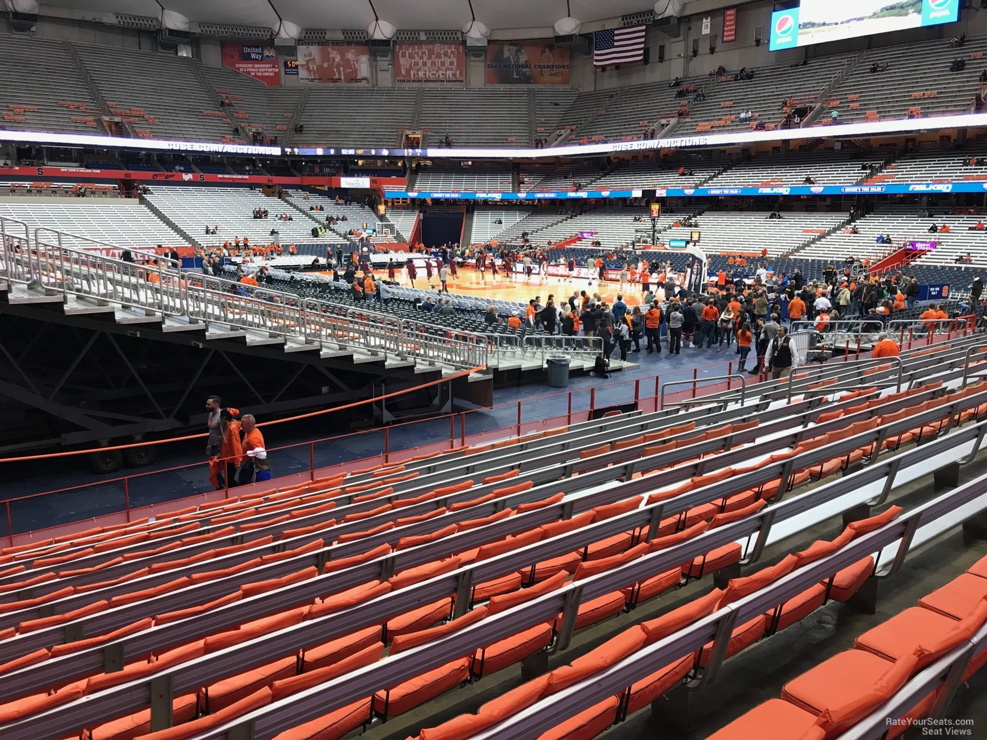 section 116, row m seat view  for basketball - carrier dome
