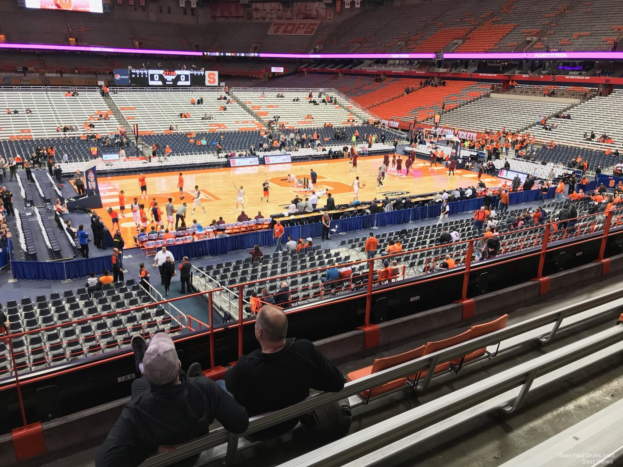 section 213, row f seat view  for basketball - jma-wireless-dome