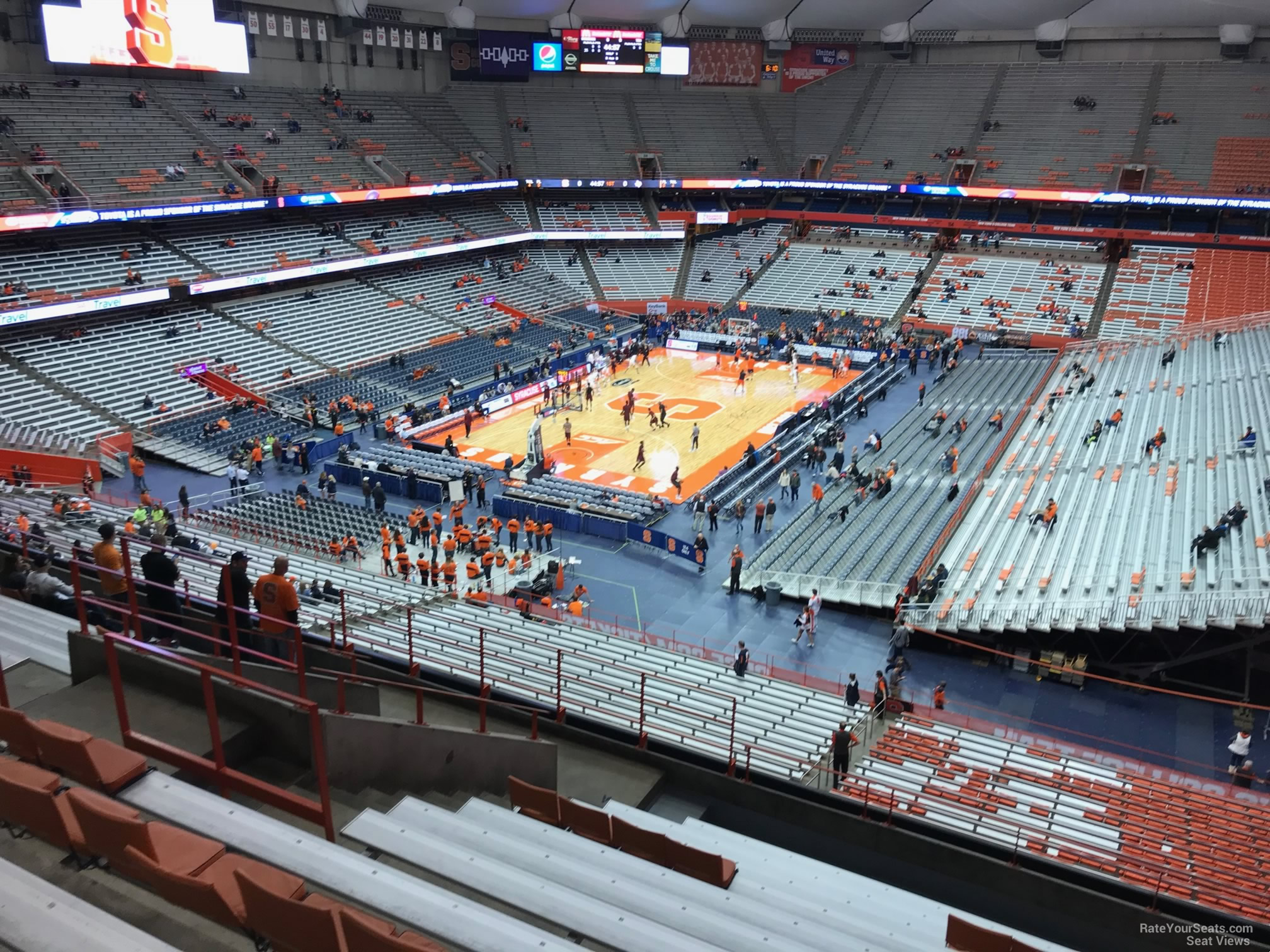 section 301, row m seat view  for basketball - carrier dome