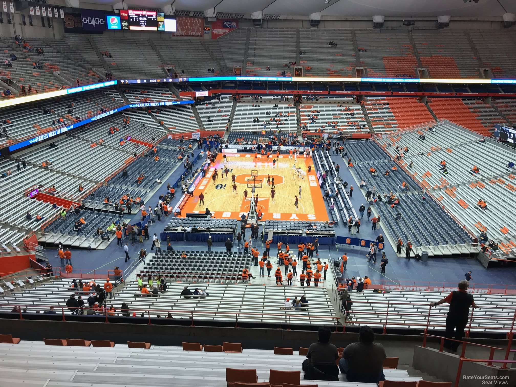 section 303, row m seat view  for basketball - carrier dome