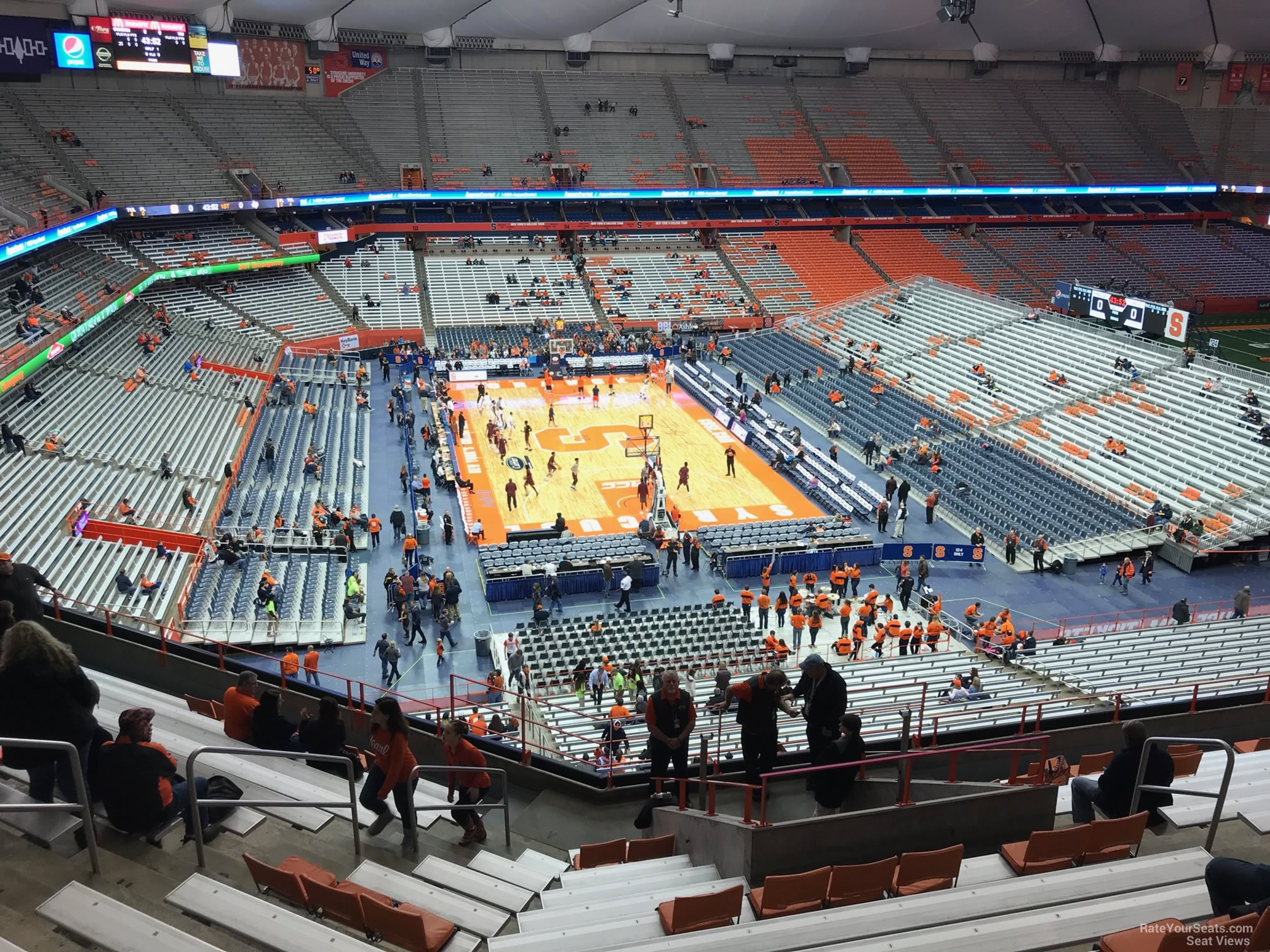 section 304, row m seat view  for basketball - carrier dome