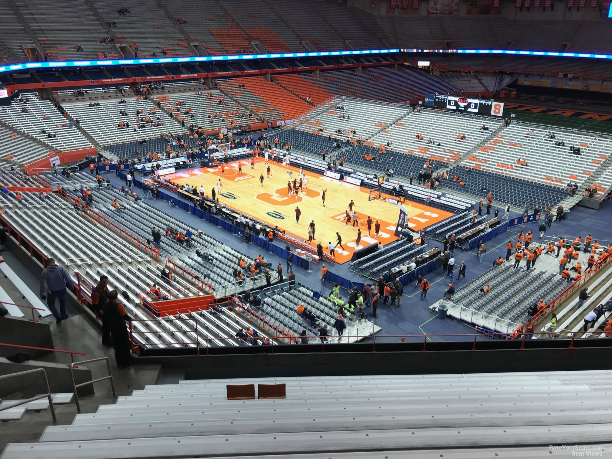 section 306, row m seat view  for basketball - carrier dome