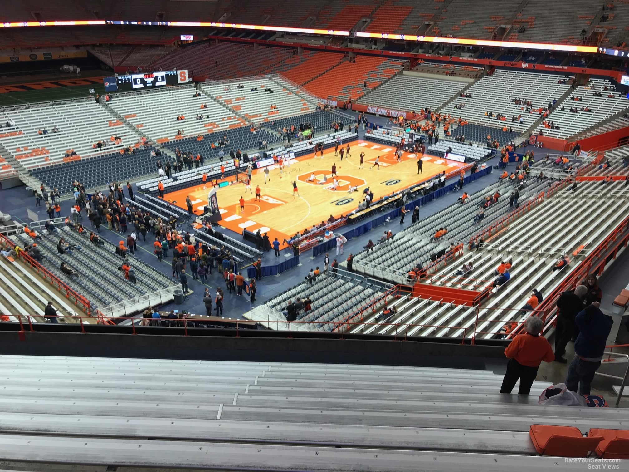 section 313, row m seat view  for basketball - jma-wireless-dome