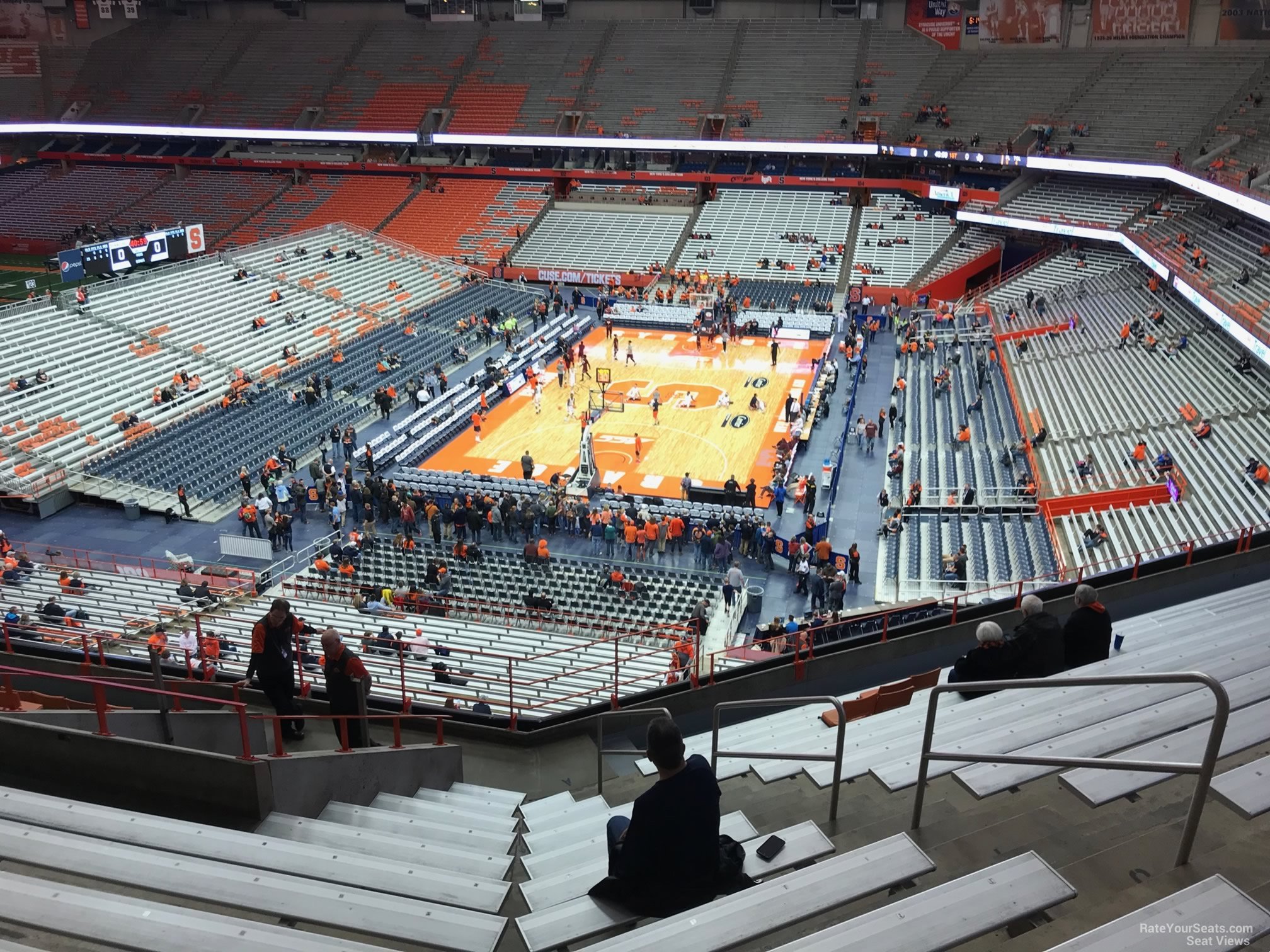 section 315, row m seat view  for basketball - jma-wireless-dome