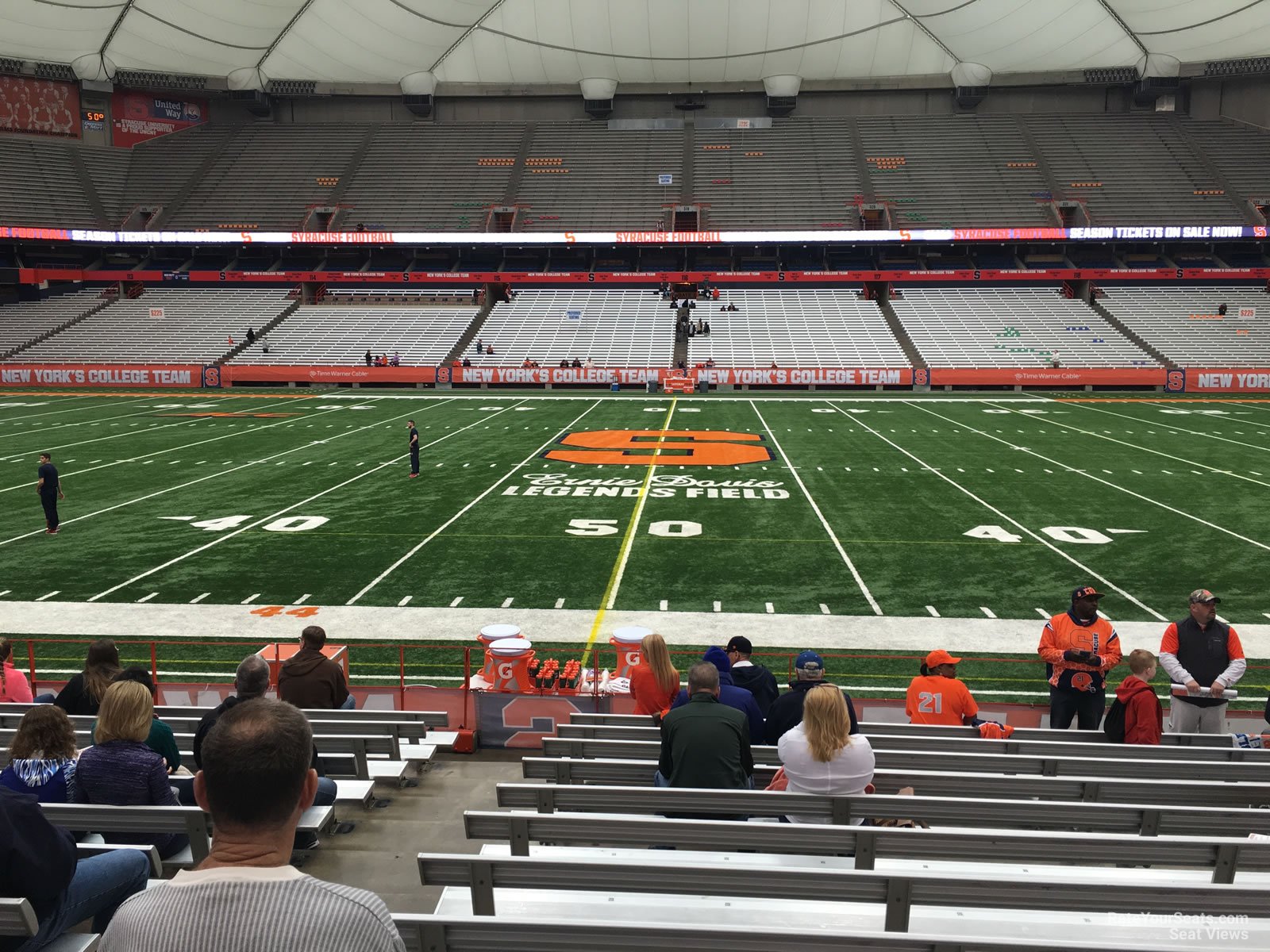 section 101, row m seat view  for football - carrier dome