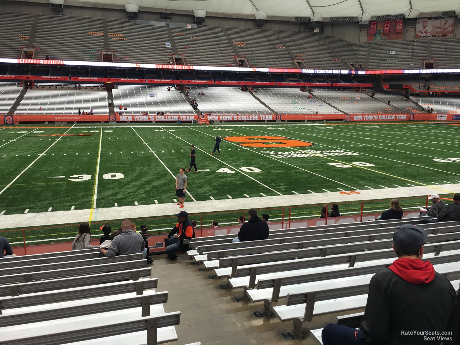 section 102, row m seat view  for football - jma-wireless-dome