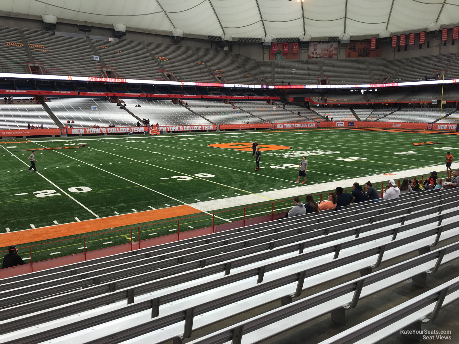 section 103, row m seat view  for football - carrier dome