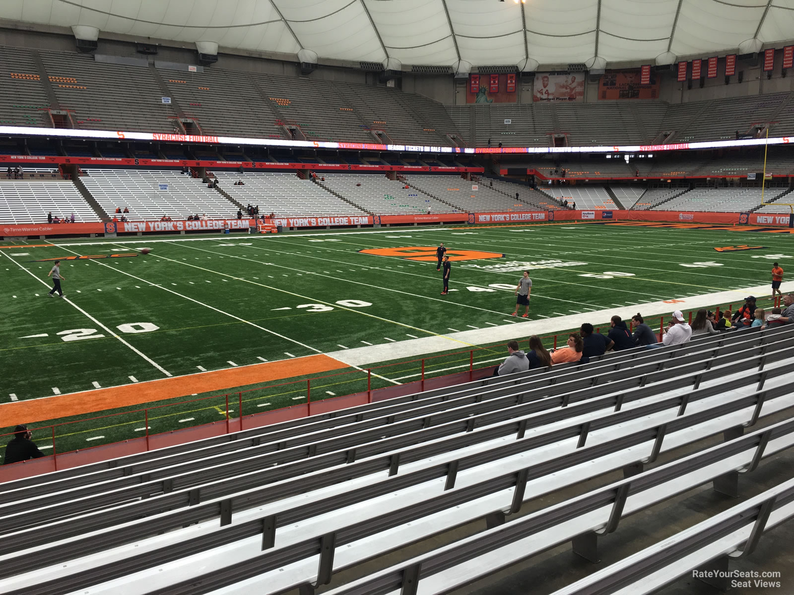 section 103, row m seat view  for football - jma-wireless-dome