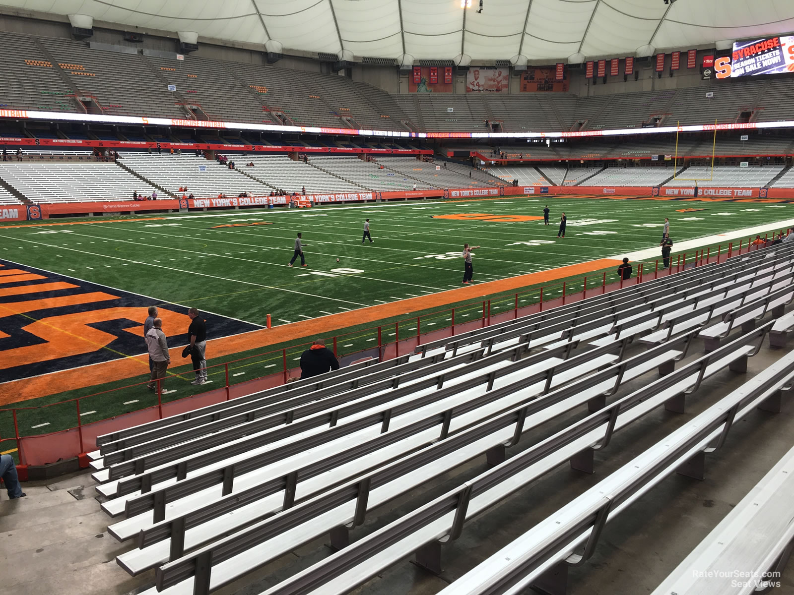 section 105, row m seat view  for football - carrier dome