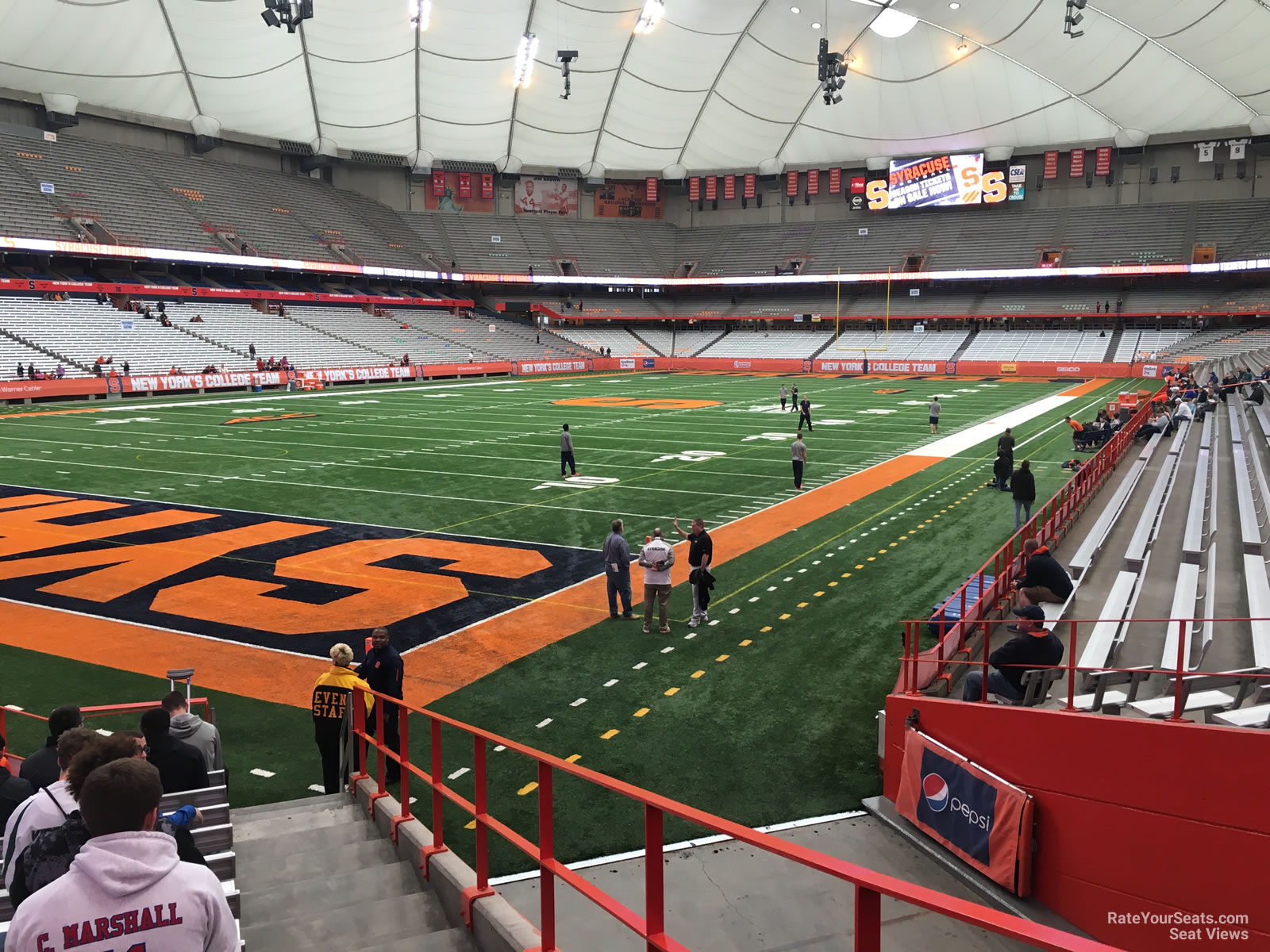 section 106, row m seat view  for football - carrier dome