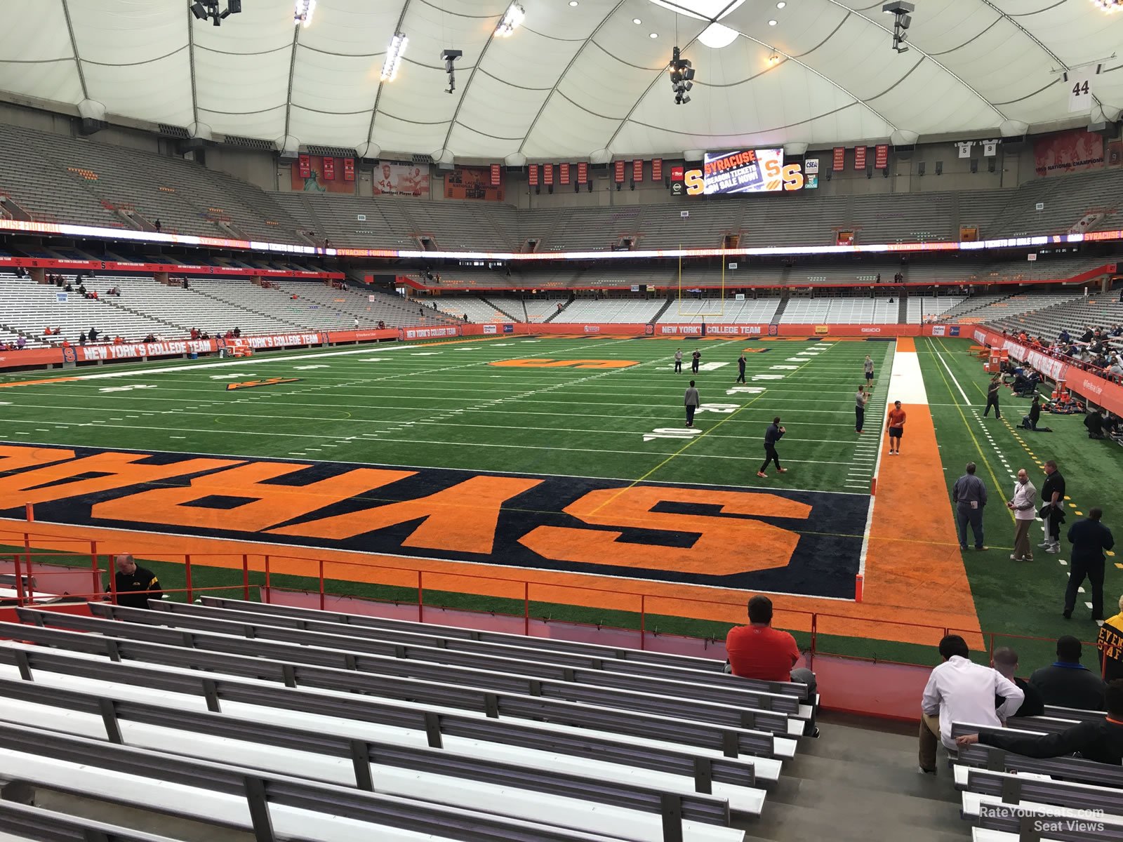 section 107, row m seat view  for football - carrier dome