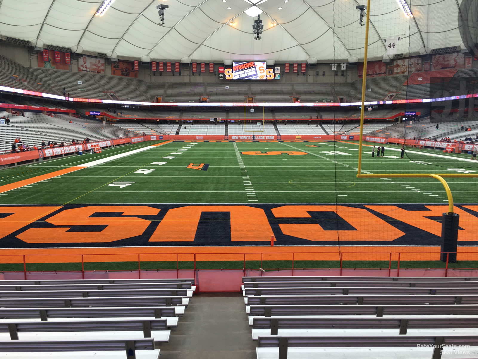 section 109, row m seat view  for football - carrier dome