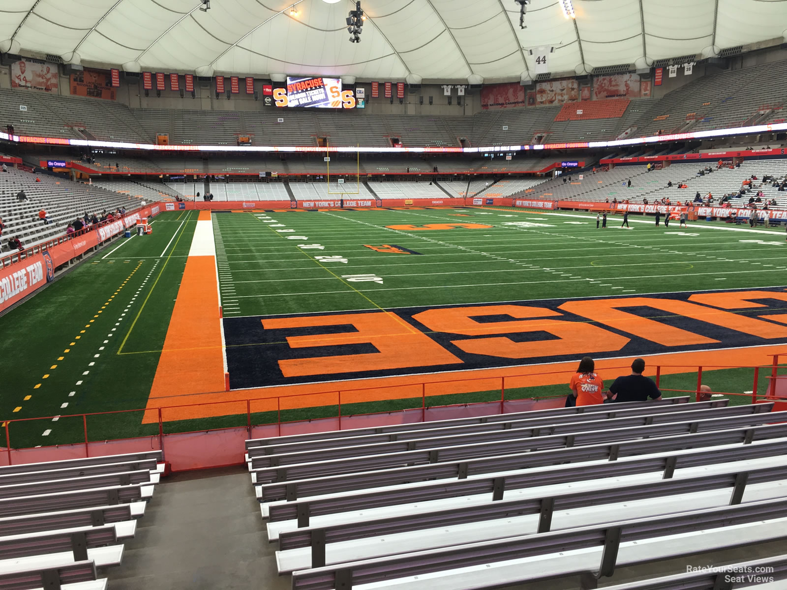section 110, row m seat view  for football - carrier dome