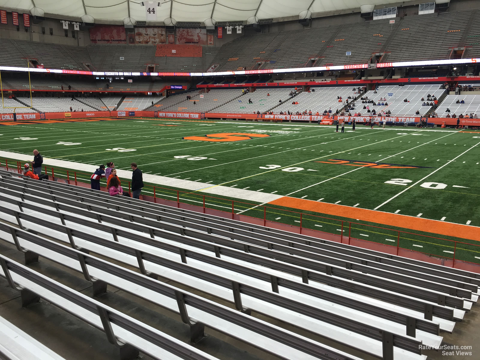 section 114, row m seat view  for football - carrier dome