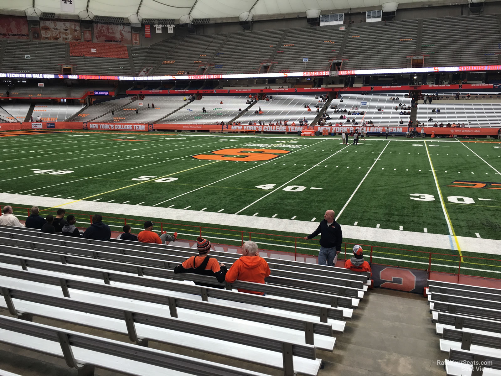 section 115, row m seat view  for football - carrier dome