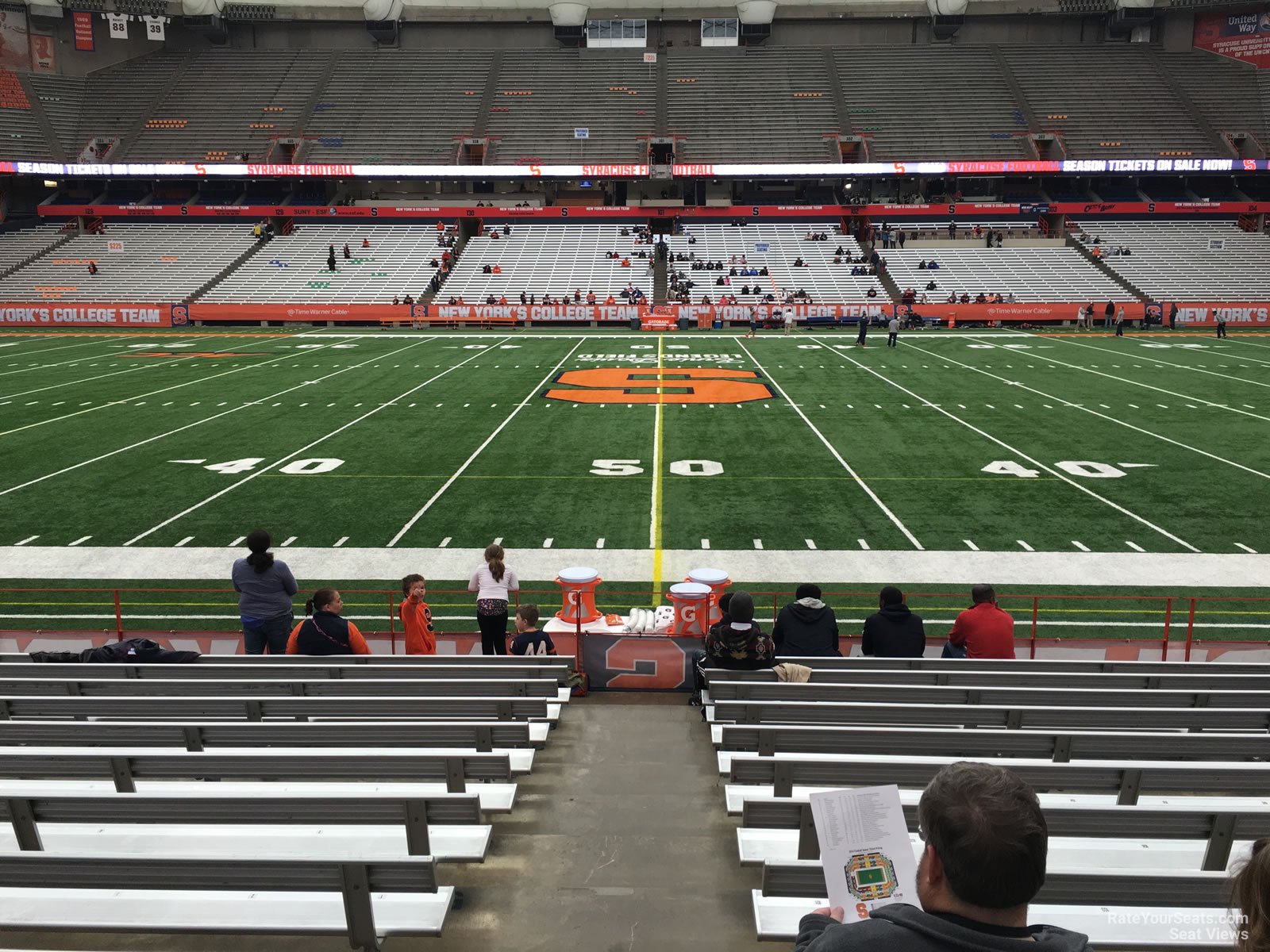 section 116, row m seat view  for football - carrier dome