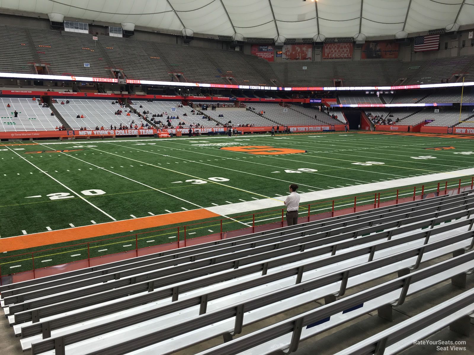 section 118, row m seat view  for football - carrier dome