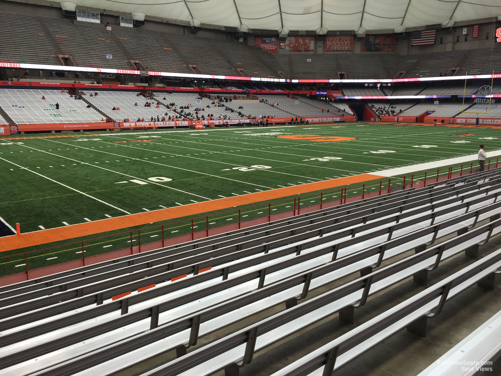 section 119, row m seat view  for football - carrier dome