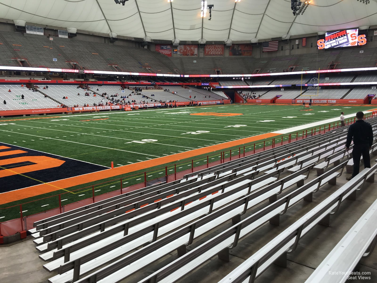 section 120, row m seat view  for football - carrier dome