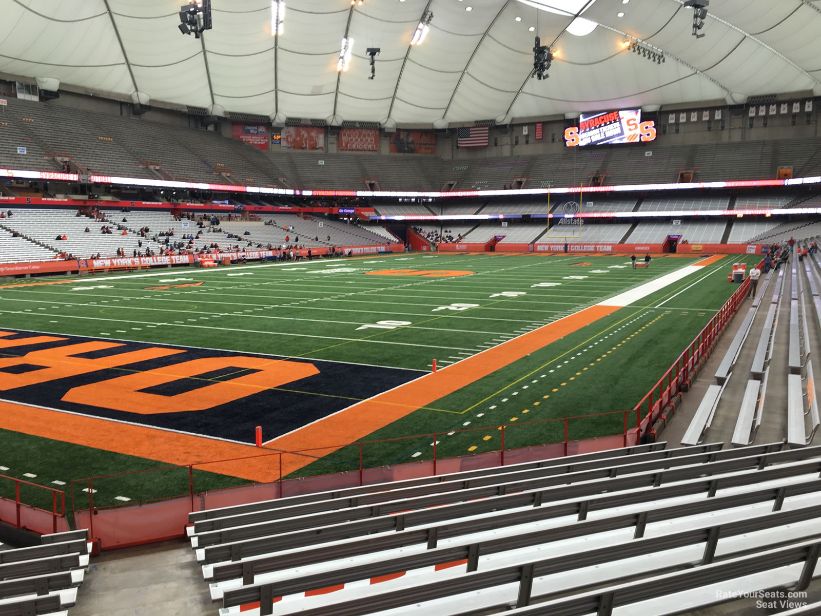 section 121, row m seat view  for football - carrier dome