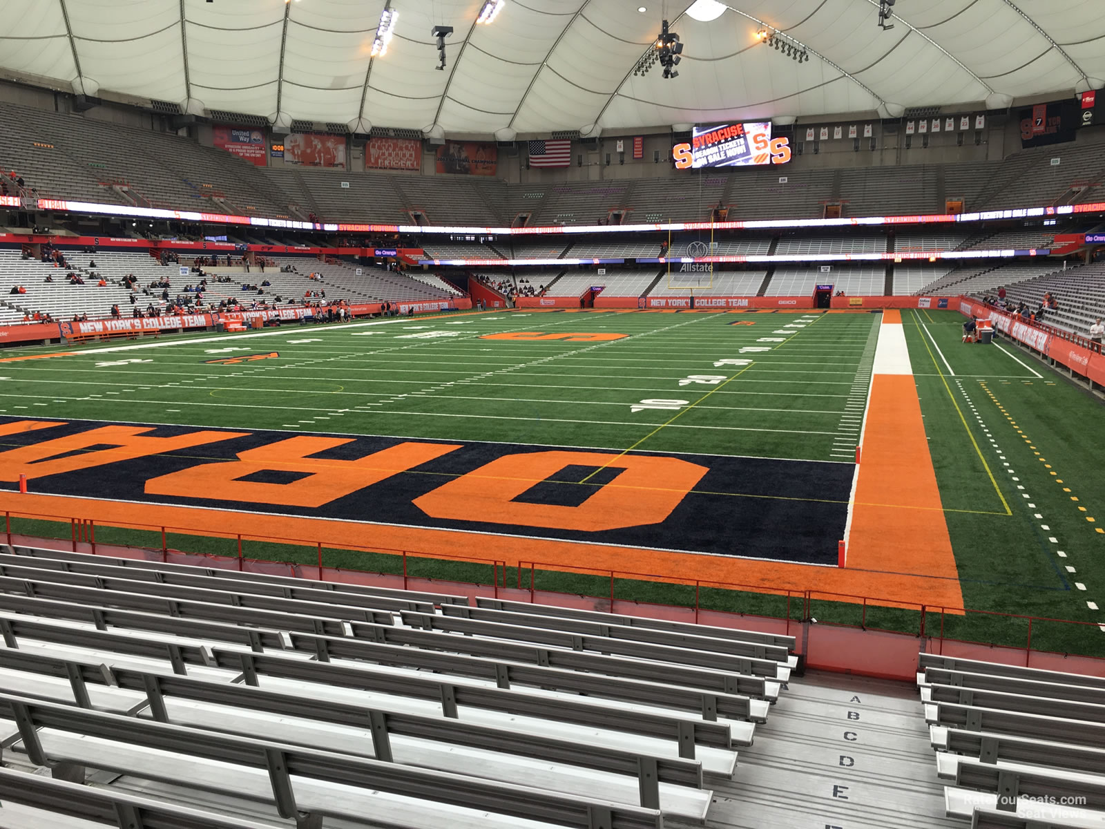 section 122, row m seat view  for football - carrier dome