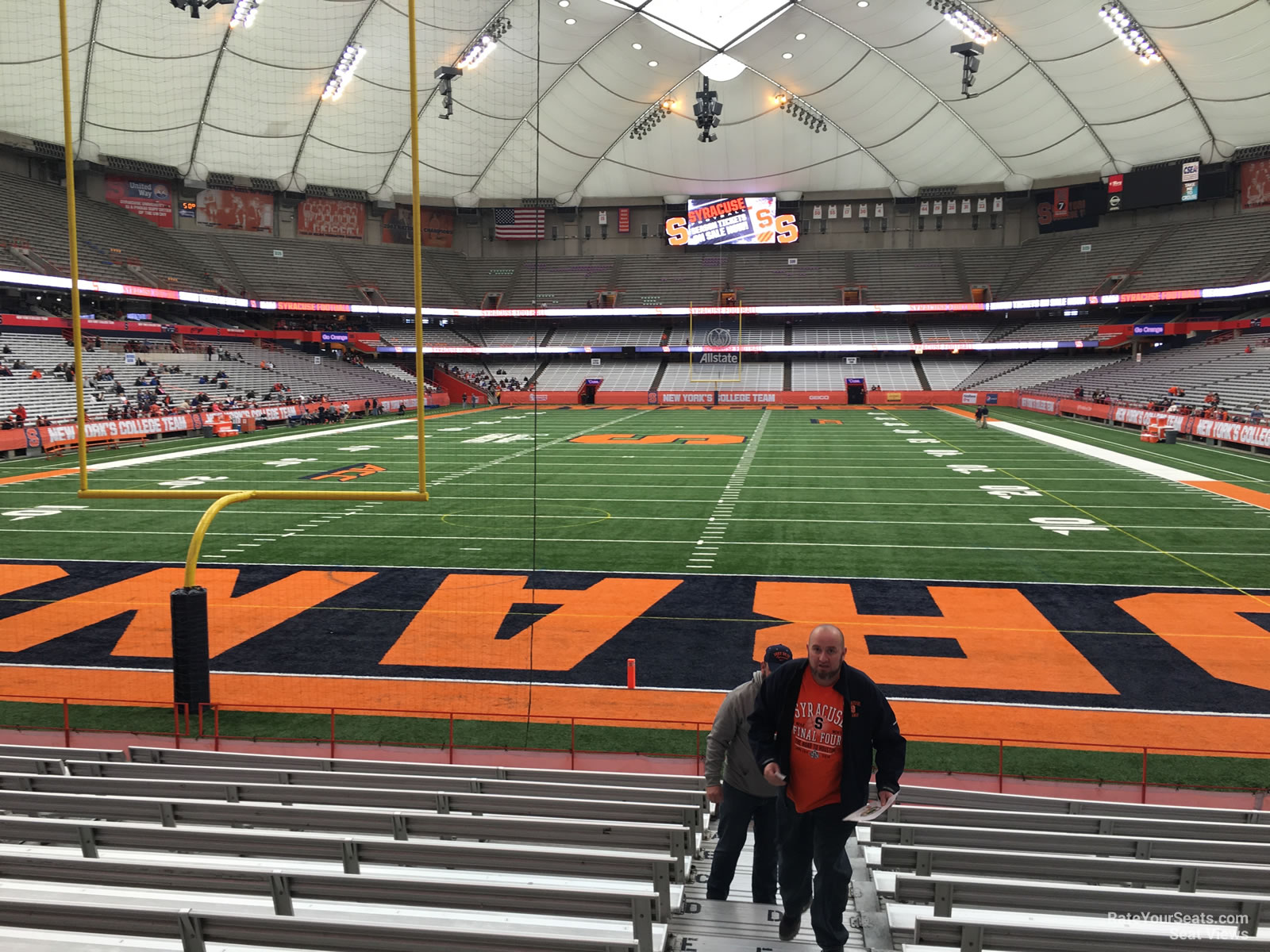 section 123, row m seat view  for football - carrier dome