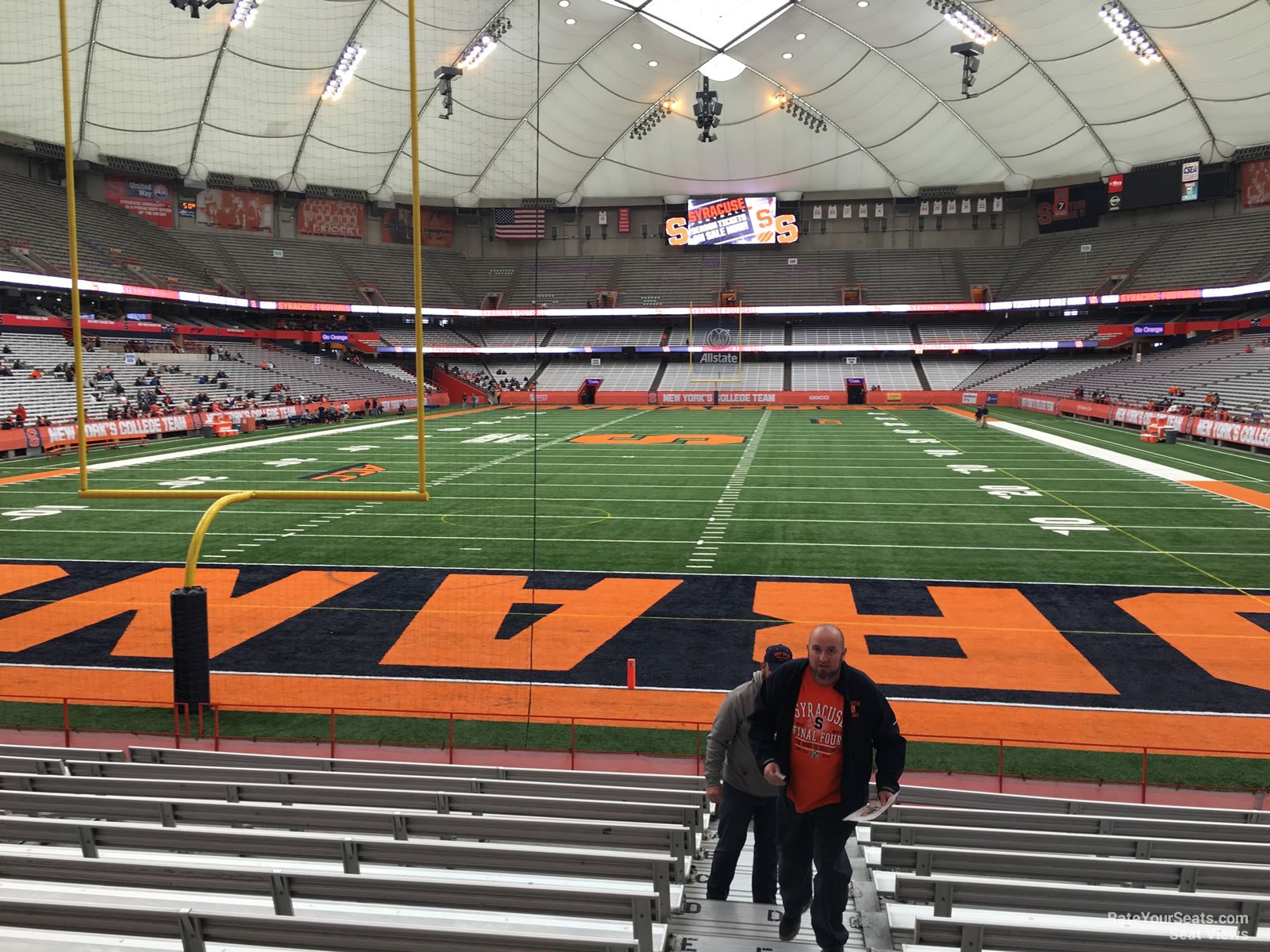 section 123, row m seat view  for football - jma-wireless-dome