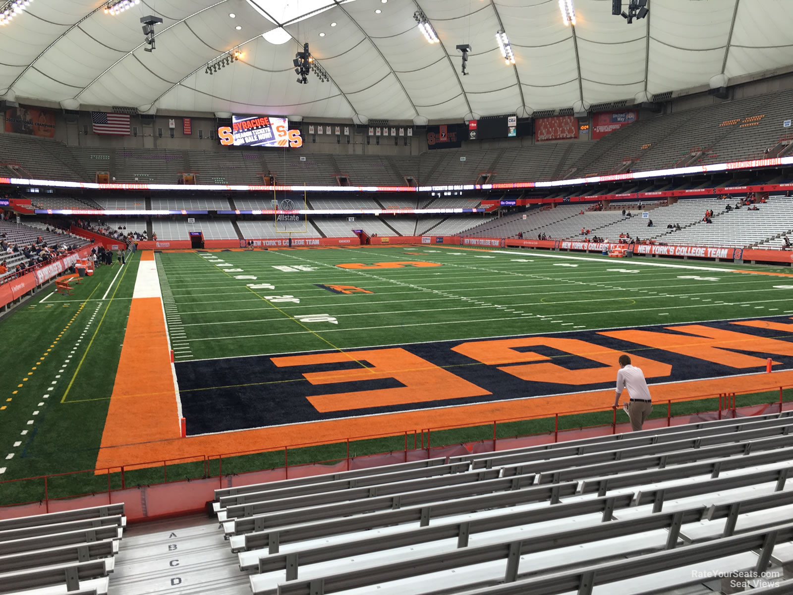 section 126, row m seat view  for football - carrier dome
