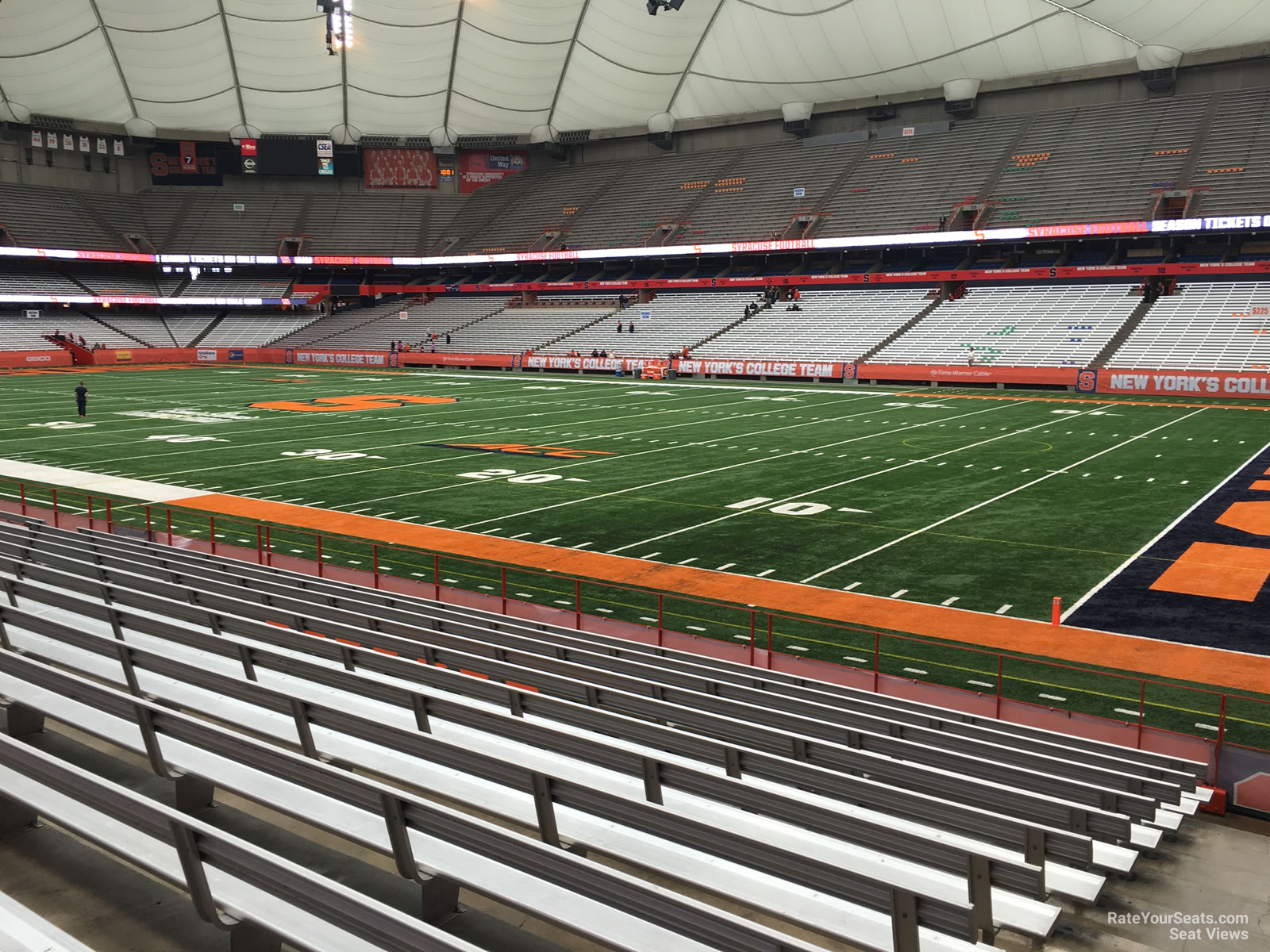 section 128, row m seat view  for football - carrier dome