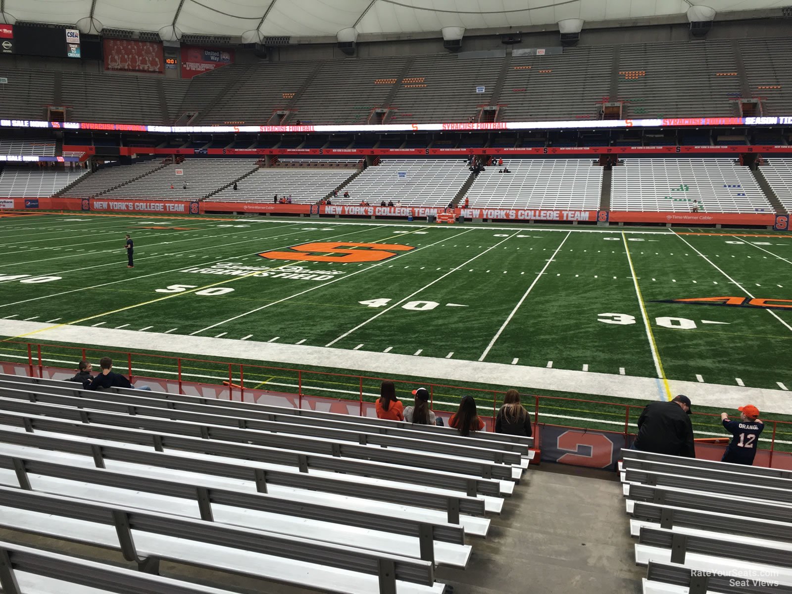 section 130, row m seat view  for football - carrier dome