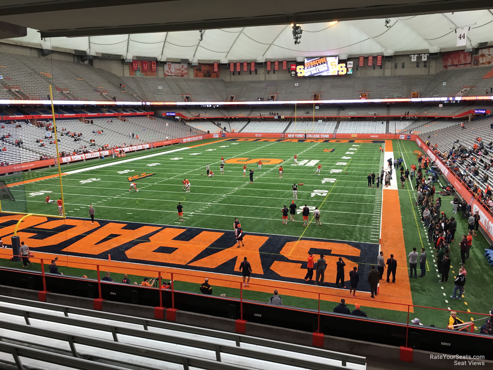 section 210, row h seat view  for football - carrier dome