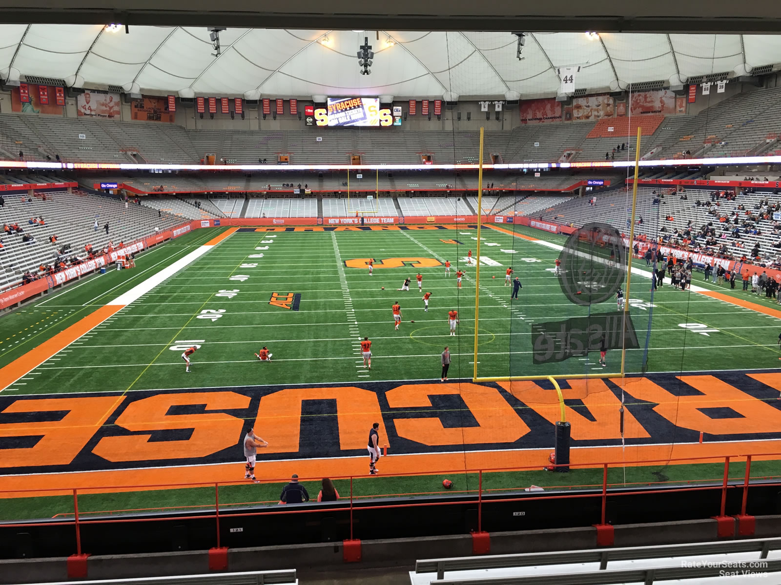 section 212, row h seat view  for football - carrier dome