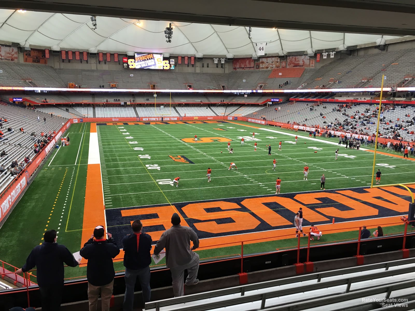 section 213, row h seat view  for football - carrier dome