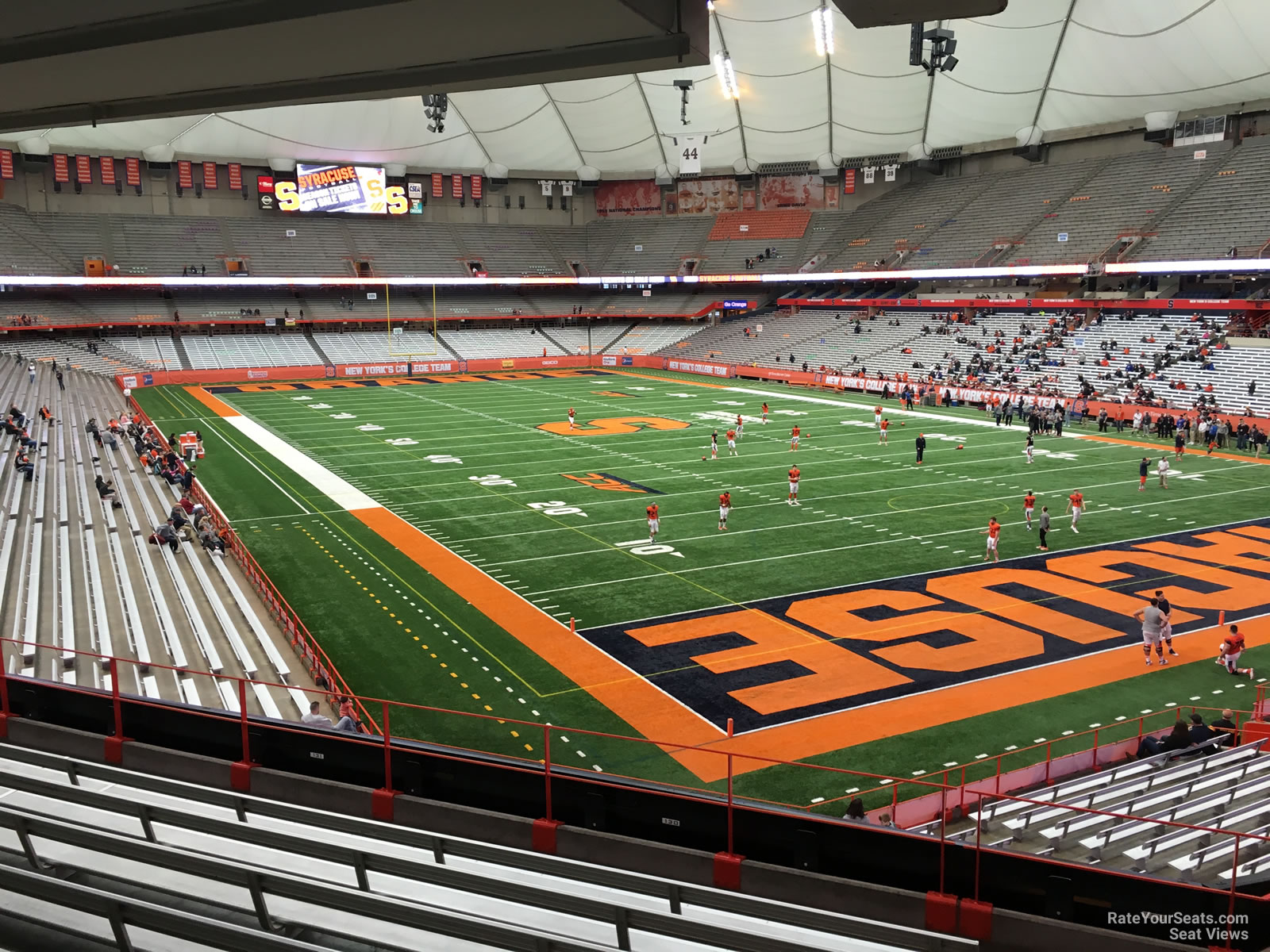 section 214, row h seat view  for football - carrier dome