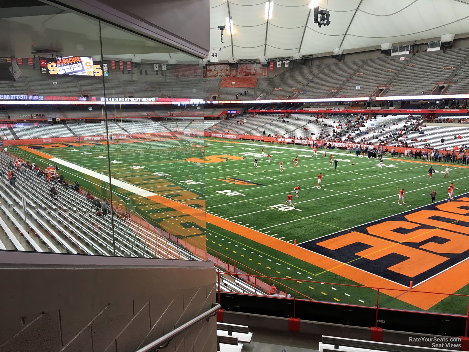 section 215, row h seat view  for football - carrier dome