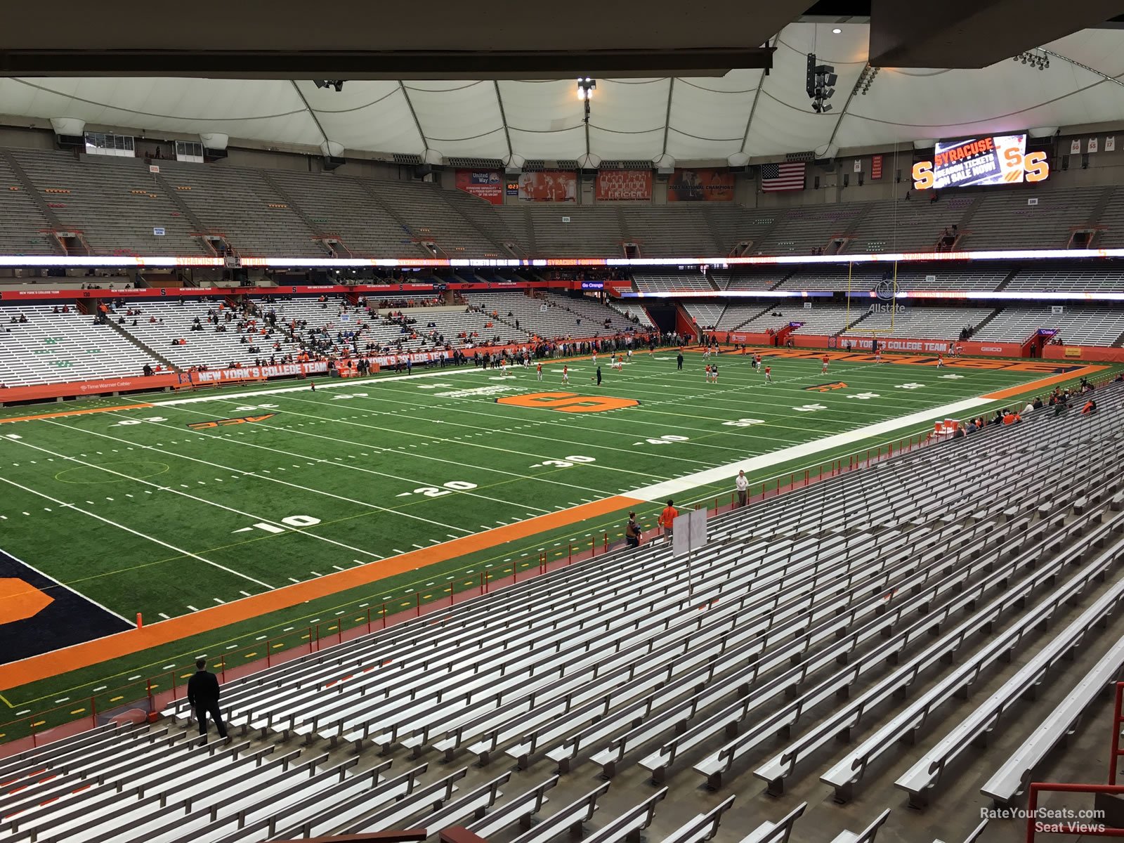 section 243, row h seat view  for football - carrier dome