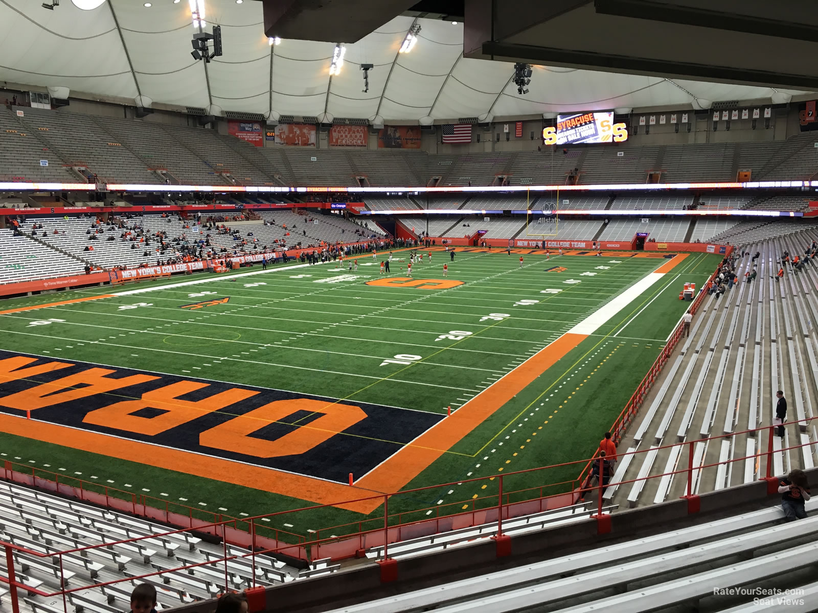 section 245, row h seat view  for football - carrier dome