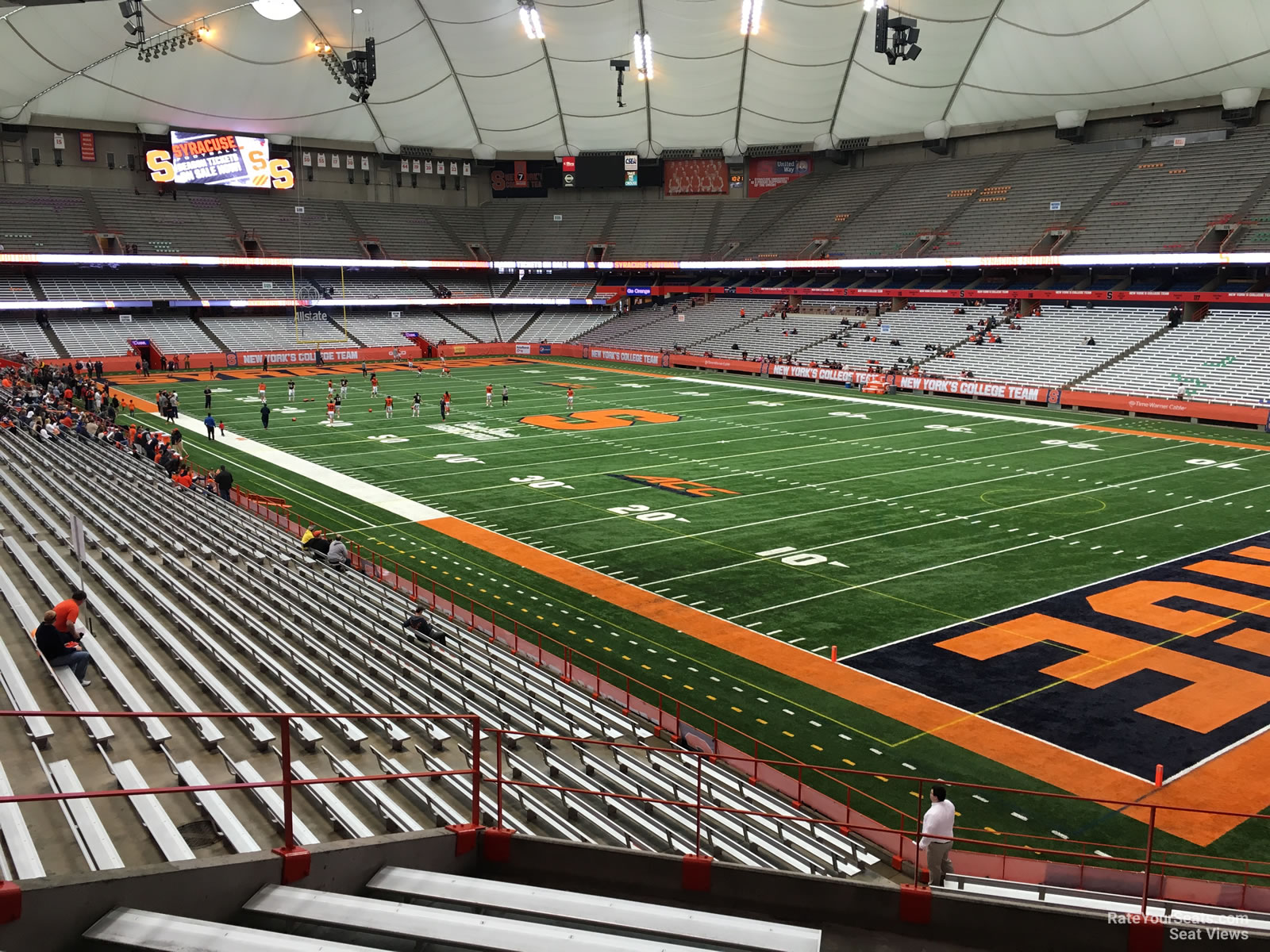 section 251, row h seat view  for football - carrier dome